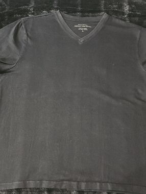 Banana Republic Black V-Neck Premium Pima Cotton Tee